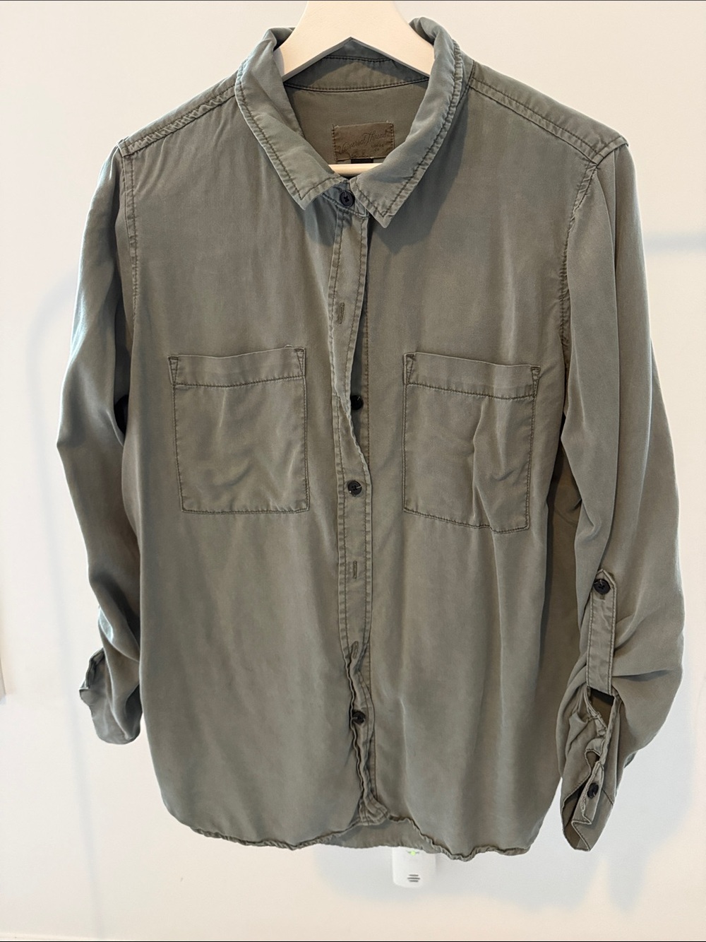 Banana Olive Utility Shirt Jacket